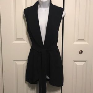 Tie waist vest